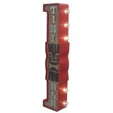 Crystal Art E2 Concepts Off The Wall Metal LED Lighted Tiki Bar Sign, 3.9" x 7.7" x 29.9" - Tropically Inclined