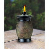 TIKI Brand 64-inch Resin Jar Torch 4-in-1 Stone Color - Tropically Inclined