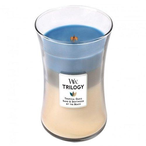 WoodWick Trilogy 22 Oz. Candle - Nautical Escape - Tropically Inclined