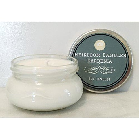 Gardenia Scented Soy Candle Handmade, 3.3oz - Tropically Inclined