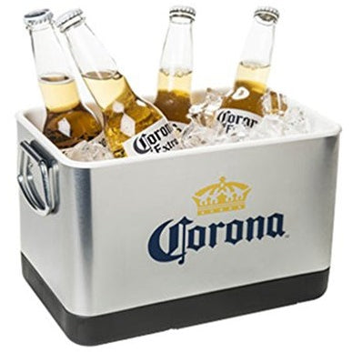 Corona Beer & Ice Bucket - Stainless Steel - Tropically Inclined