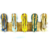 Hand Carved FLIP FLOP towels beach Hanger Holder Surfboard Wooden Wall Hanging Art Sign Tiki Bar - Tropically Inclined