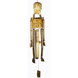 Hand Carved Beautifully Detailed Treasure Pirate Skull Skeleton Bones Wind Chime - Tropically Inclined