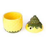 Pineapple Ceramic Tiki Mug with Lid - 12 oz - Tropically Inclined