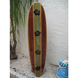 Solid wood wall hanging decorative surfboard for a Hawaiian beach surfing tropical coastal decor by Tiki Soul - Tropically Inclined