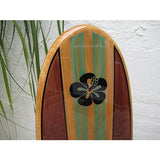 Solid wood wall hanging decorative surfboard for a Hawaiian beach surfing tropical coastal decor by Tiki Soul - Tropically Inclined