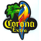 Hand Carved CORONA EXTRA PARROT Beer Wooden Wall Hanging Art Sign Tiki Bar - Tropically Inclined