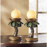 Gifts & Decor 2-Palm Tree Tropical Home Candleholder - Tropically Inclined