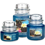 Village Candle Tropical Getaway 16 oz Glass Jar Scented Candle, Medium - Tropically Inclined