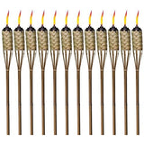 TIKI Brand 57-Inch Luau Bamboo Torch - 12 pack - Tropically Inclined