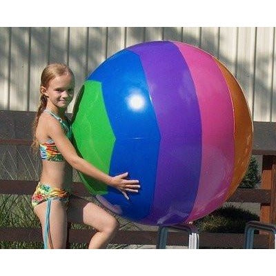 Prextex Giant 42'' Inflatable Beach Ball with Mesh Beach Bag ( 2 Pack ) - Tropically Inclined