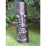 SMOKING TIKI BLACK TIKI TOTEM - 40" TIKI DECOR - Tropically Inclined